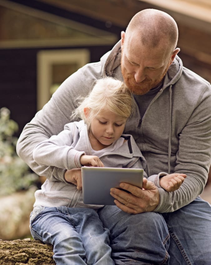 reading mcsnet blog on tablet in rural alberta