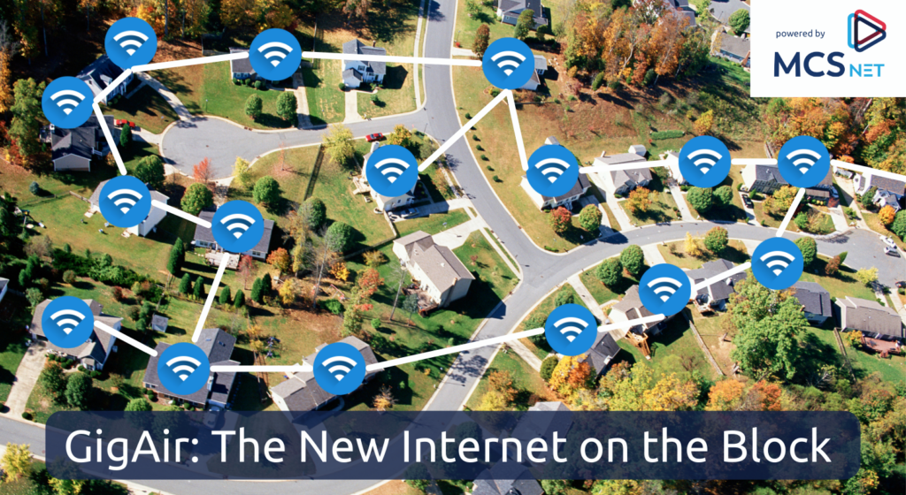 GigAir graphic. The New Internet on the Block