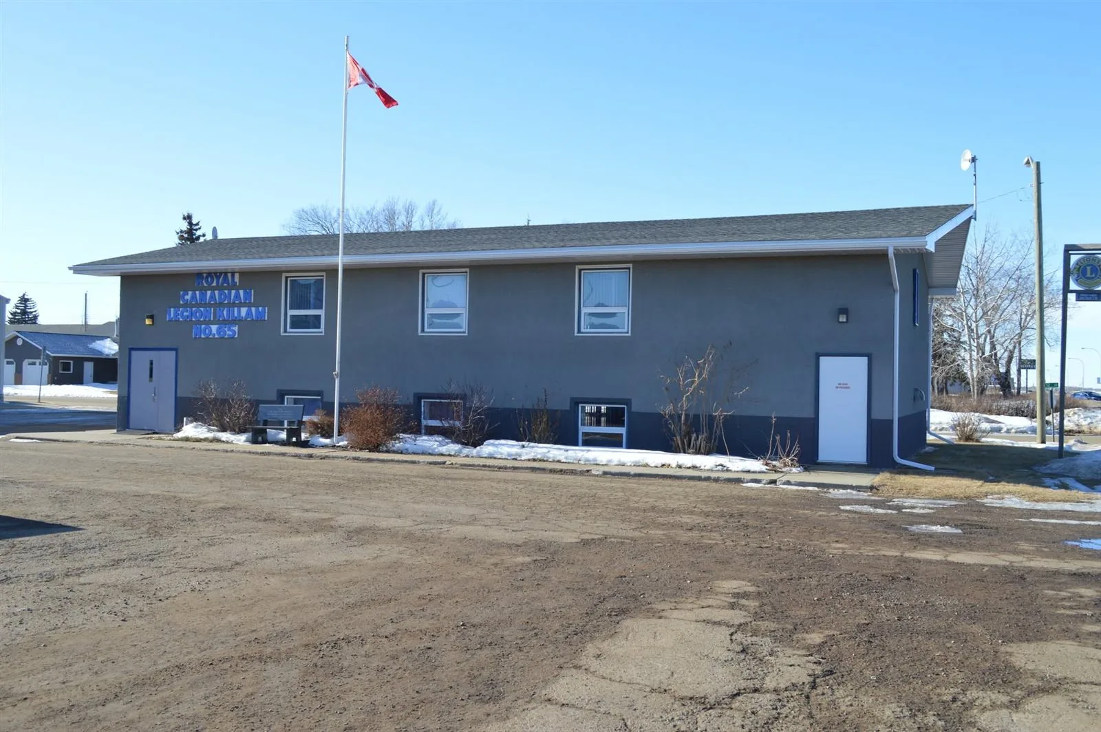 Royal Canadian Legion Killam Branch No. 65 building in Killam, Alberta